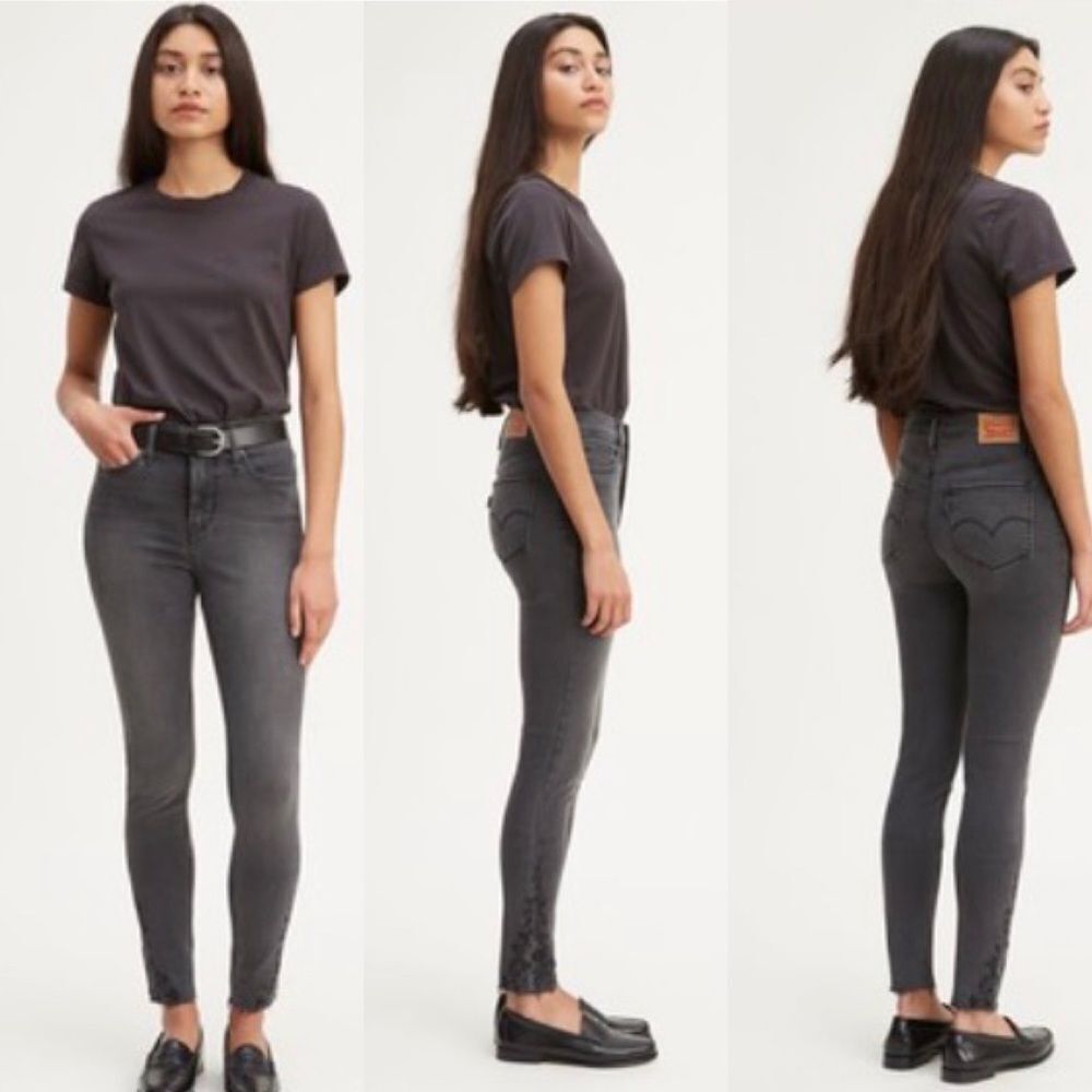 Levi’s 310 shaping super skinny embroidered hem 25